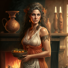 Гестия - греческая богиня домашнего очага и домашнего уюта