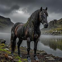 Кельпи - шотландский водяной конь