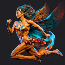 Ника - греческая богиня скорости, силы и победы