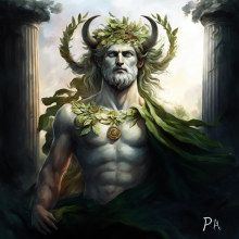 Изображение Пана - древнейшего греческого бога